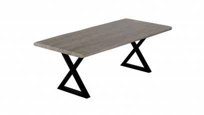  Corcoran Table ZEN-84-AG + ZL-BLX - Live edge table