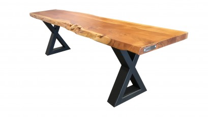  Corcoran Dining Bench ZEN-13-B - Live edge bench