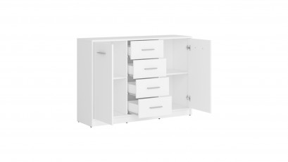  Nepo Plus Large Dresser White - Minimalist youth room collection