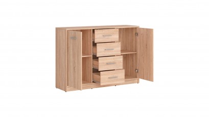  Nepo Plus Large Dresser Oak Sonoma - Minimalist youth room collection