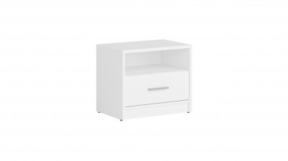  Nepo Plus Nightstand White - Minimalist youth room collection