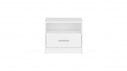  Nepo Plus Nightstand White - Minimalist youth room collection