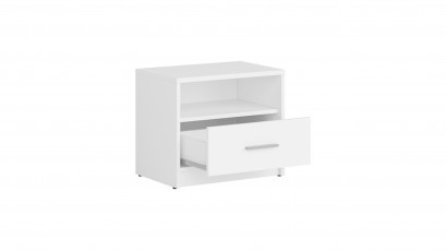  Nepo Plus Nightstand White - Minimalist youth room collection