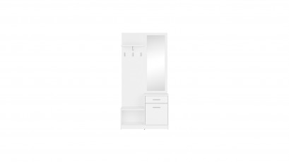  Nepo Plus Hallway Unit White - Minimalist and functional