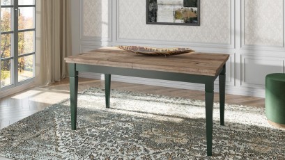  Helvetia Evora Table Type 92 G/O - Deep green extendable dining table