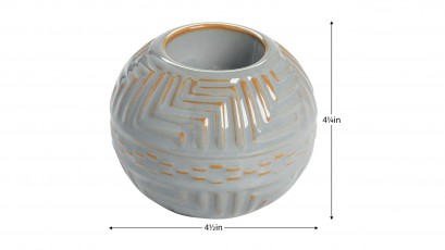  Torre & Tagus Maze Reactive - Glaze Ceramic Tealight Holder