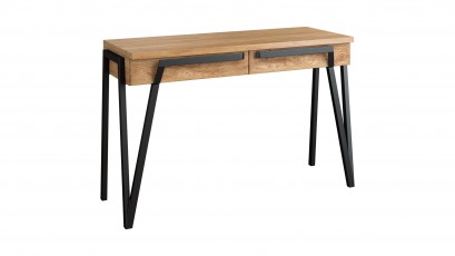  Mebin Pik 2 Drawer Console Table Natural Oak Lager - Living room collection