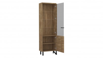  Mebin Pik Display Cabinet II Natural Oak Lager - Right - Living room collection