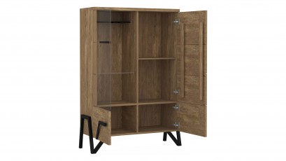  Mebin Pik Bar Cabinet Natural Oak Lager - Left - Living room collection