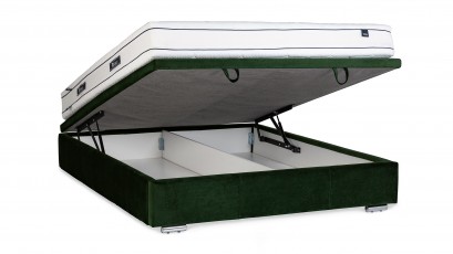 Hauss Bed Frame With Storage - Upholstered mattress foundation