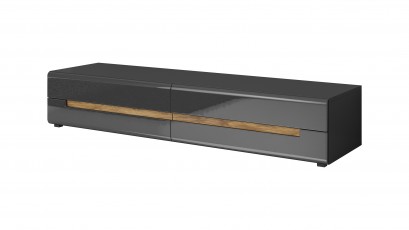  Helvetia Hektor Tv Stand Type 40 G - Glossy grey living room furniture collection