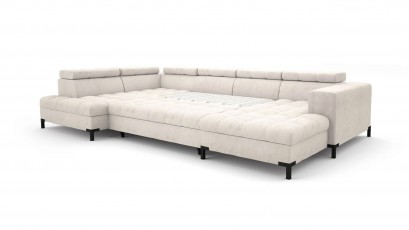 Libro Sectional Arte II - Modern U-shape sectional with bed and storage