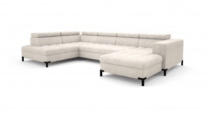 Libro Sectional Arte II - Modern U-shape sectional with bed and storage