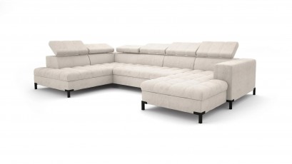 Libro Sectional Arte II - Modern U-shape sectional with bed and storage