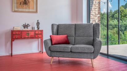 Gala Collezione Loveseat Forli - Scandinavian wingback loveseat