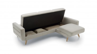 Sweet Sit Sectional Bodo - Corner sofa with bed and storage