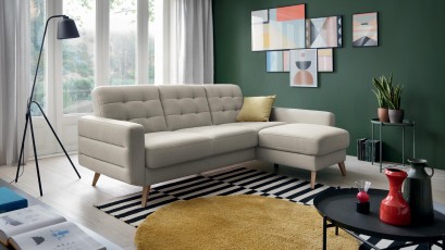 Sweet Sit Sectional Bodo - Corner sofa with bed and storage