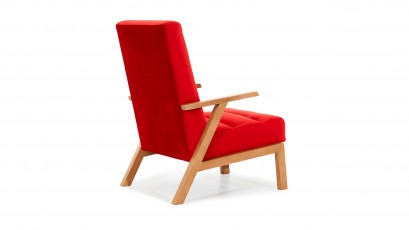  Unimebel Armchair Pedro - Red Velvet - floor model - Furniture made to last