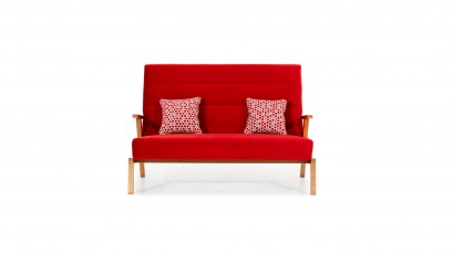  Unimebel Loveseat Pedro - Red Velvet - floor model - Furniture made to last