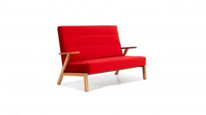  Unimebel Loveseat Pedro - Red Velvet - floor model - Furniture made to last