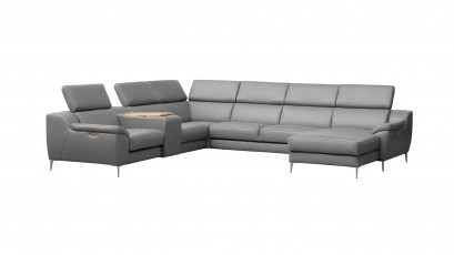 Des Sectional Domino - Large U-shape sofa with multiple features