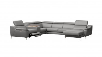 Des Sectional Domino - Large U-shape sofa with multiple features