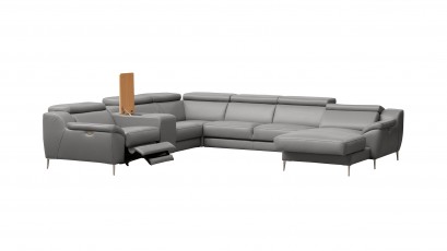 Des Sectional Domino - Large U-shape sofa with multiple features