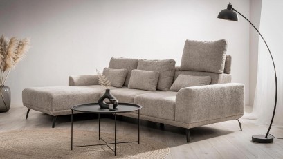 Wajnert Sectional Misty I - Corner sofa power sliding seat