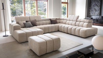 Puszman Sectional Zurich III - With a power sliding seat