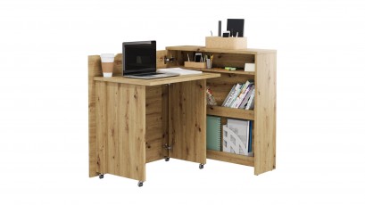  Work Concept Slim - CW-02 Oak Artisan - Foldable Wall Desk