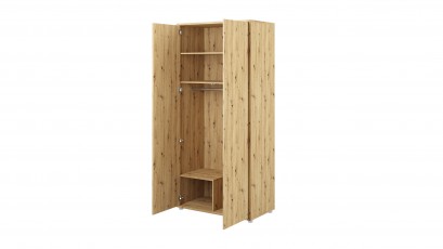  Bed Concept Wardrobe BC-20 - Oak Artisan - Minimalist storage solution