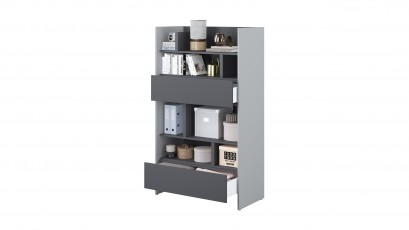  Bed Concept Bookcase BC-27 - G/G - Minimalist storage solution