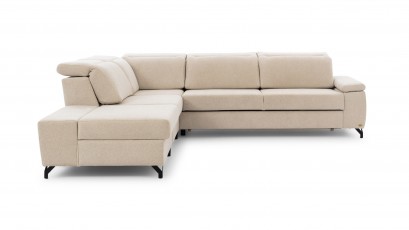 Unimebel Sectional Diverso III - Corner sofa with power recliner, bed and storage