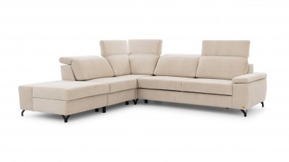 Unimebel Sectional Diverso III - Corner sofa with power recliner, bed and storage