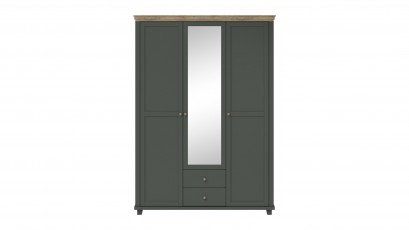  Helvetia Evora 3 Door Wardrobe Type 19 G/O - Green armoire