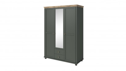  Helvetia Evora 3 Door Wardrobe Type 19 G/O - Green armoire