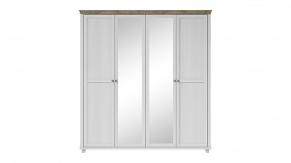  Helvetia Evora 4 Door Wardrobe Type 20 A/O - White armoire