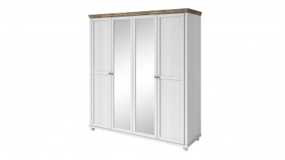  Helvetia Evora 4 Door Wardrobe Type 20 A/O - White armoire