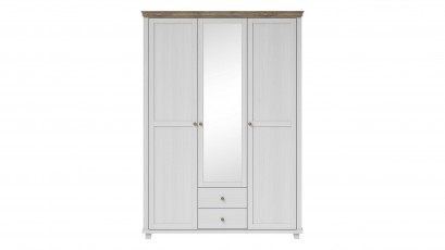  Helvetia Evora 3 Door Wardrobe Type 19 A/O - White armoire