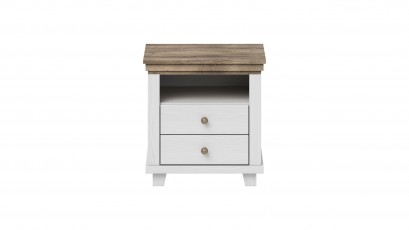  Helvetia Evora Nightstand Type 22 A/O - White bedside table