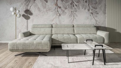 Wajnert Sectional Eris - Corner sofa with power sliding seat