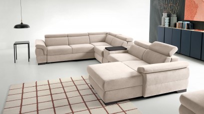 Puszman Sectional Bolzano - Modern corner sofa with bed and storage