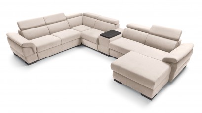 Puszman Sectional Bolzano - Modern corner sofa with bed and storage