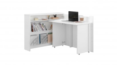  Work Concept - CW-01 White Matt - Foldable Wall Desk