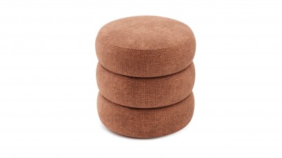 Puszman Ottoman Lomi I - Modern round pouf