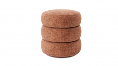 Puszman Ottoman Lomi I - Modern round pouf