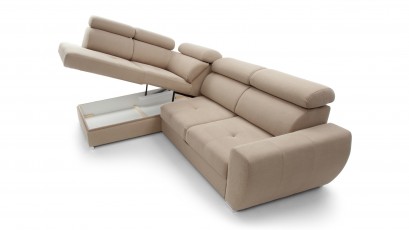  Comforteo Sectional Patrizia - Matt Velvet 38 - Left - Comfortable and practical