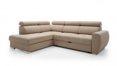  Comforteo Sectional Patrizia - Matt Velvet 38 - Left - Comfortable and practical