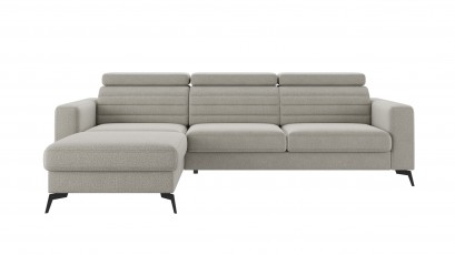  Comforteo Sectional Amaro - Matt Velvet 85 - Left - Corner sofa with bed and storage