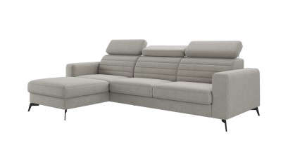  Comforteo Sectional Amaro - Matt Velvet 85 - Left - Corner sofa with bed and storage